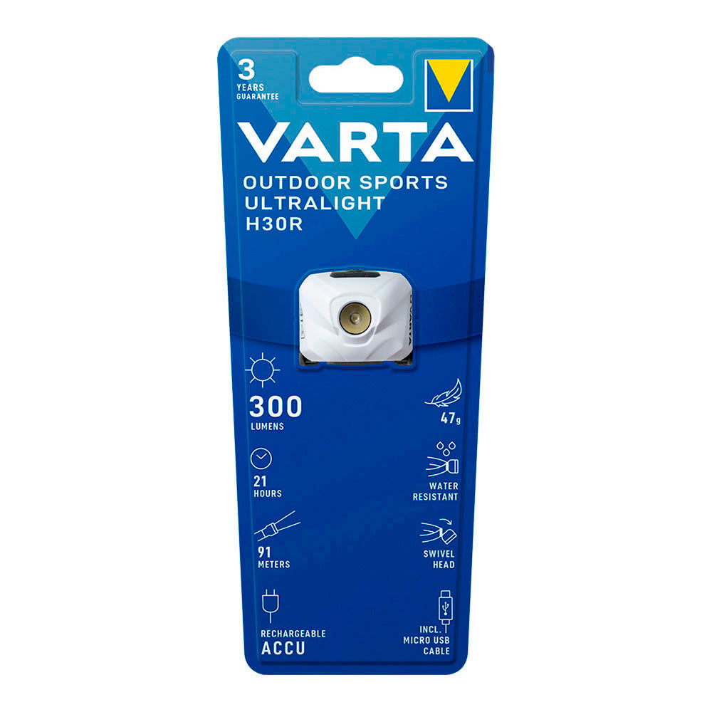 Varta Outdoor Sports Ultralight H30R white rechargeable_0