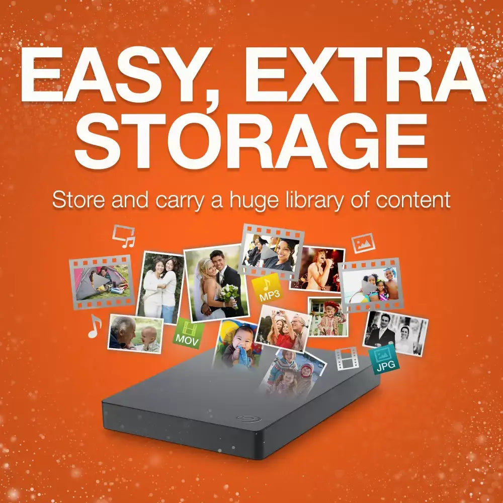 Disco Externo 2.5" Seagate Basic Portable 5TB USB 3.0 Preto