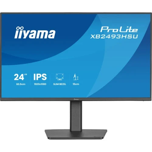iiyama ProLite XB2493HSU-B1 - Monitor a LED - 24" (23.8" visualizzabile) - 1920 x 1080 Full HD (1080p) @ 120 Hz - IPS - 350 cd/m? - 1500:1 - 1 ms - HDMI, DisplayPort - altoparlanti - nero opaco_3
