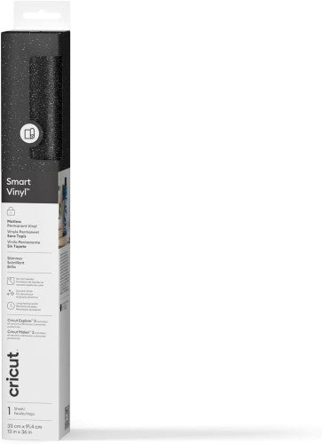 CRICUT SMART VINYL PERMANENT 33X91CM 1 SHEET (SHIMMER BLACK)_0