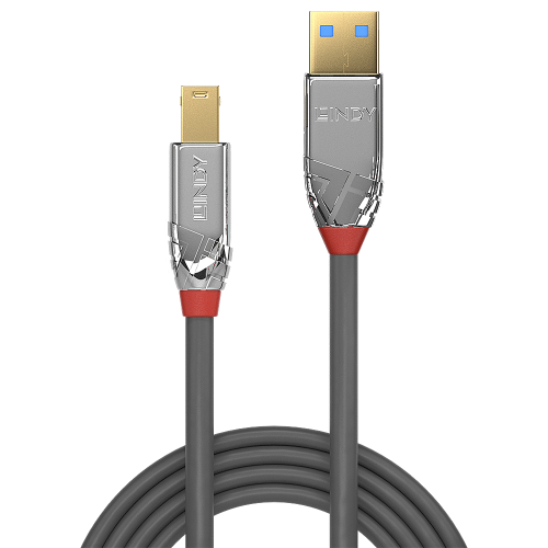 Lindy 36662 cable USB USB 3.2 Gen 1 (3.1 Gen 1) 2 m USB A USB B Gris_1