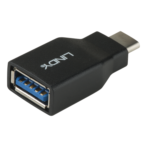 Lindy 41899 cambiador de género para cable USB 3.1-C USB 3.1-A Negro_1