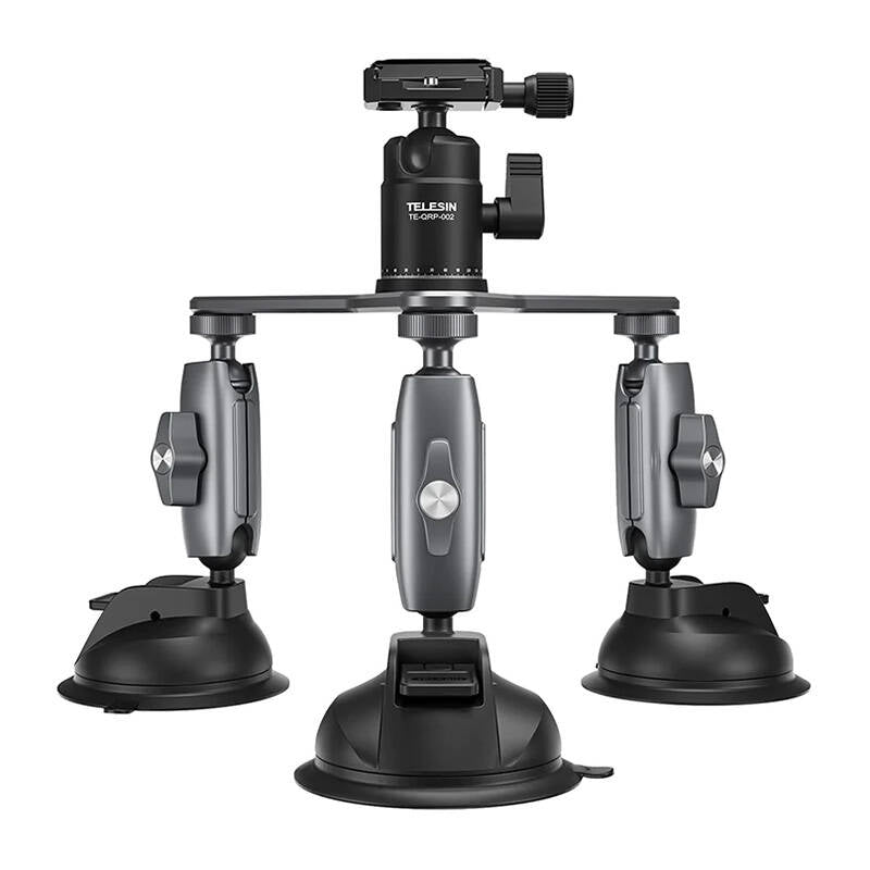 TELESIN Three-Arm Suction Mount - TE-TSB-001_0