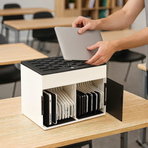 EWENT ARMARIO DE CARGA PARA PORTATIL HASTA 15,6" O TABLETA CON CERRADURA 20 BAHIAS CA._2