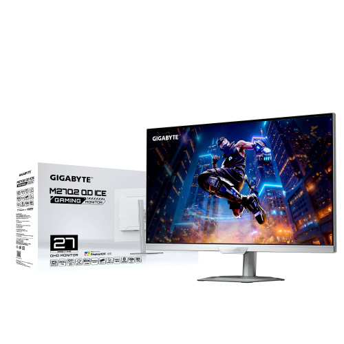 Monitor GIGABYTE M27Q2 QD ICE QLED / Branco_5