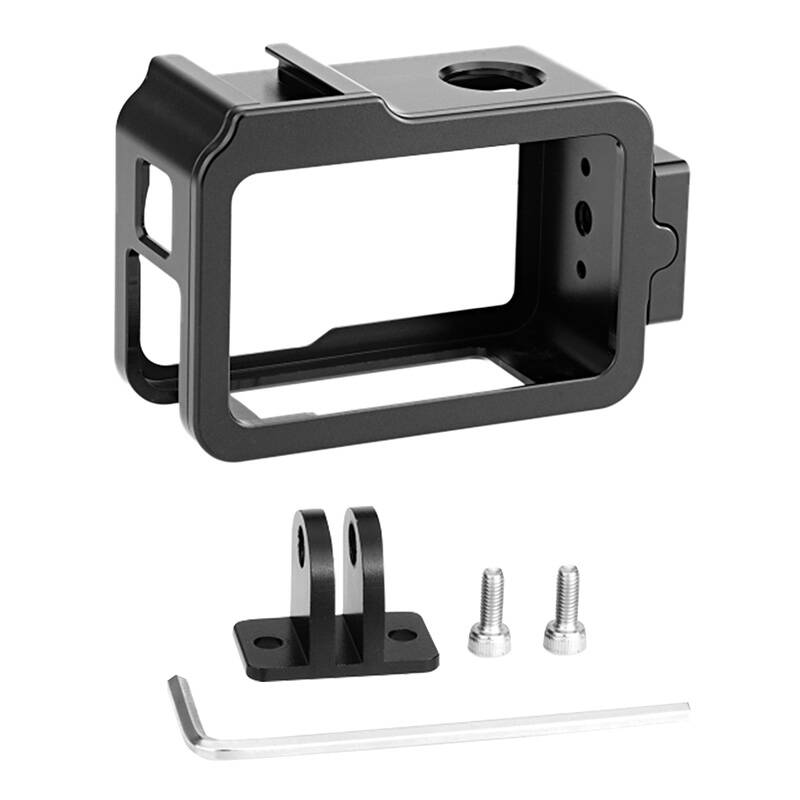 Metal Cage with Cold Shoe PULUZ for DJI Osmo Action 4/3_0