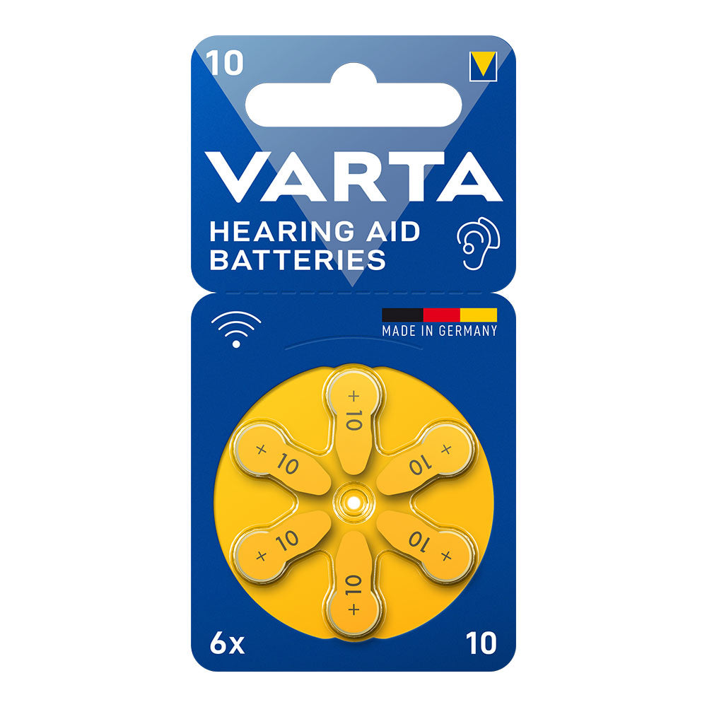 1x6 Varta Hearing Aid Batteries Type 10             24610101416_0