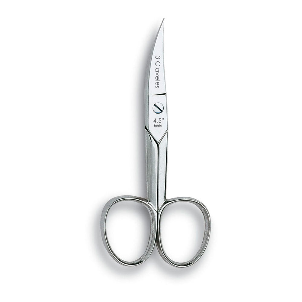 Tesoura corta-unhas curva 4,5" d 3 claveles_0