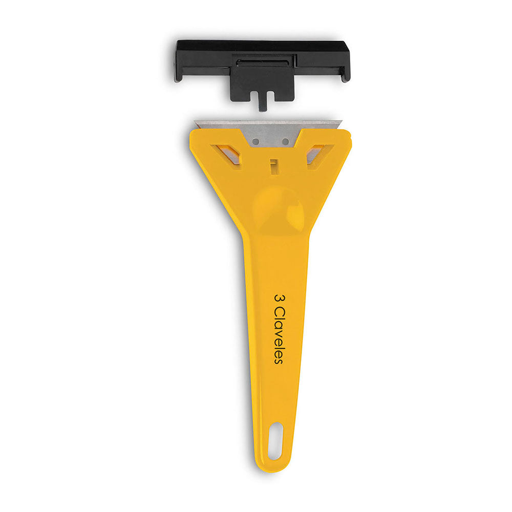 Raspador para vidro 14,5cm. lâmina de 60mm. 3 claveles_0