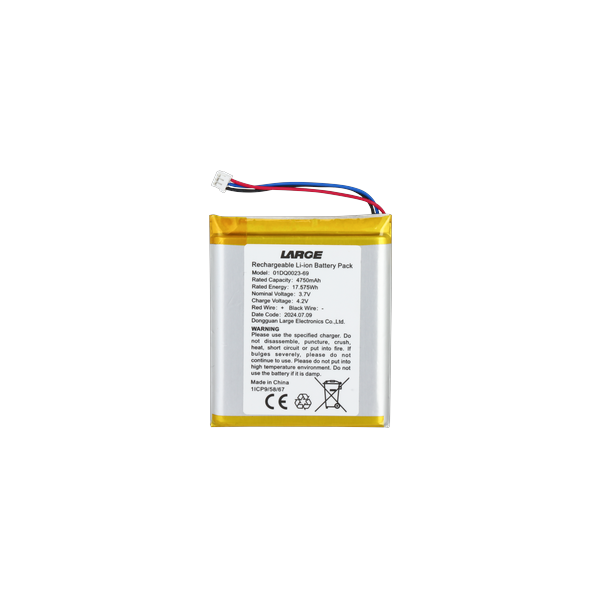01DQ0023-69: DAHUA BATERIA INTERNA RECARGABLE DE POLÃMERO DE IONES DE LITIO PARA ALARM HUB 2, 3.7V, 4750MAH, 17.6WH, REPUESTO ORIGINAL_1