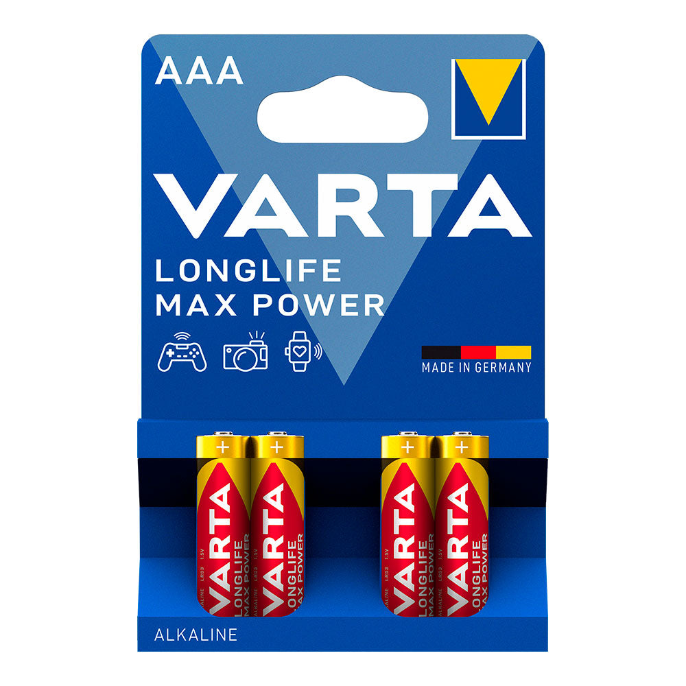 Bateria VARTA Longlife Max Power AAA / Preto / 1829490_0
