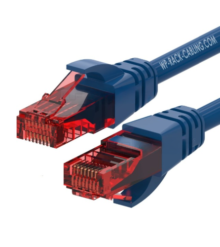 WP WPC-PAT-6U002B cable de red Azul, Rojo 0,2 m Cat6 U/UTP (UTP)_0