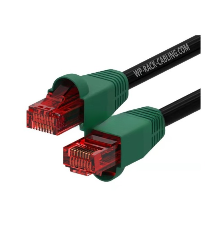 WP WPC-PAT-6U010BL-O cable de red Negro, Verde, Rojo 1 m Cat6 U/UTP (UTP)_0