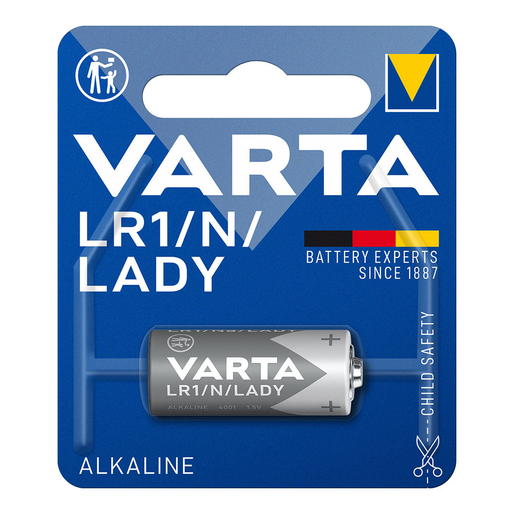 Pilha varta alcalina lr1 lady 1.5v (blÃster 1 unid.) ø12x30,2mm_0