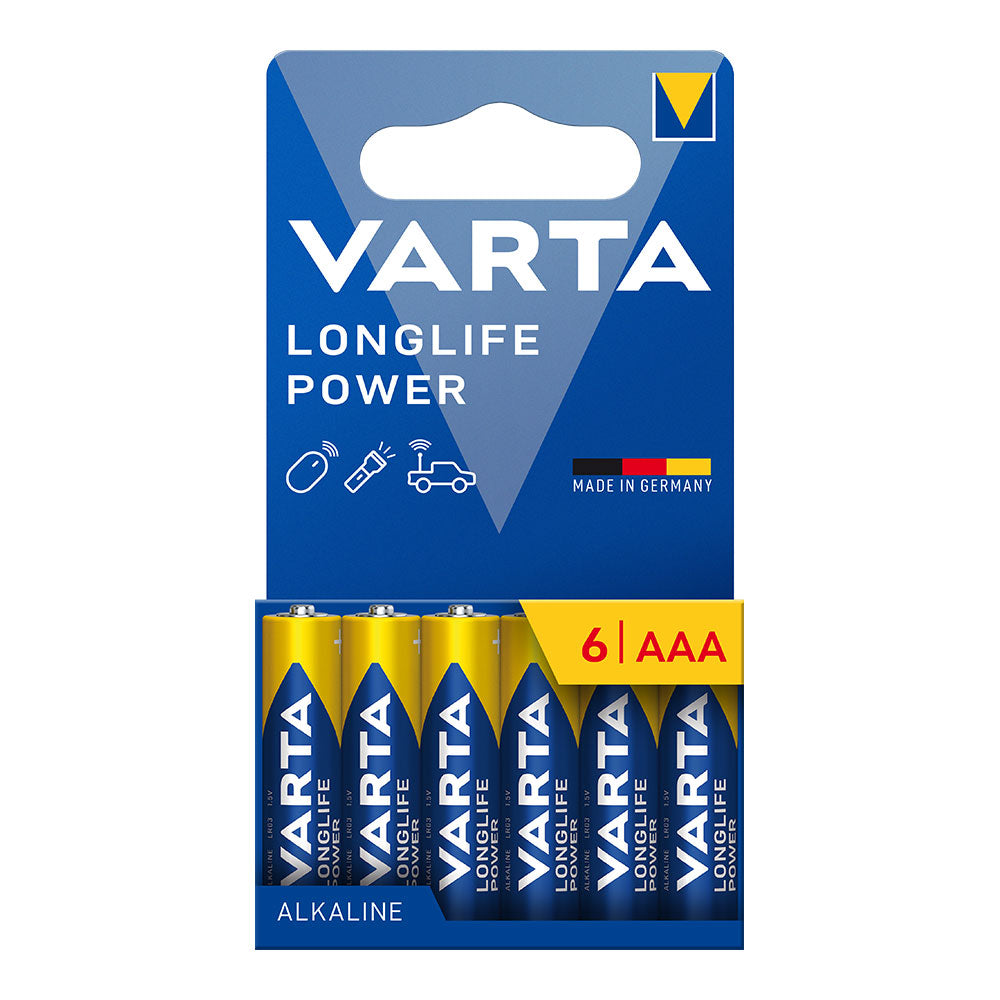 Pilha alcalina longlife power aaa - lr03, blister 6 unidades, ø10,5 x 44,5 mm_0