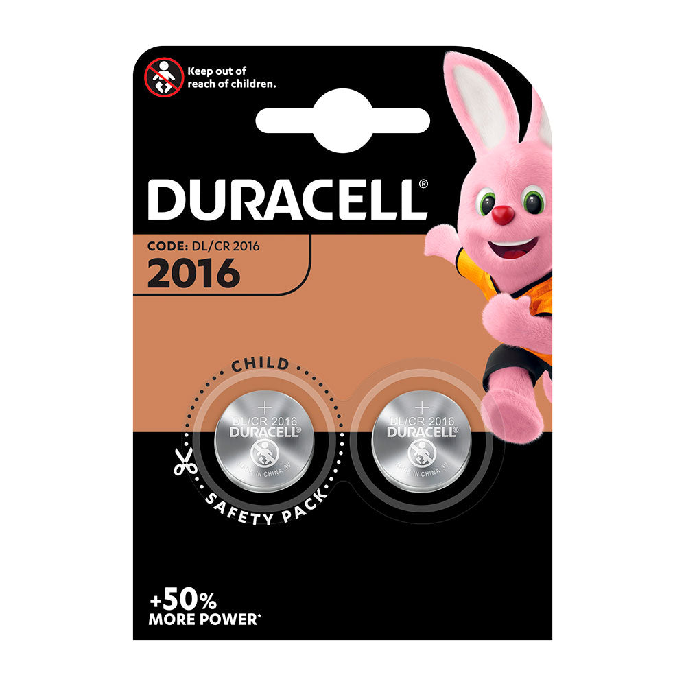 Micro pilha lÃtio botão duracell cr2016 (blÃster 2 unid.) ø20x1,6mm_0