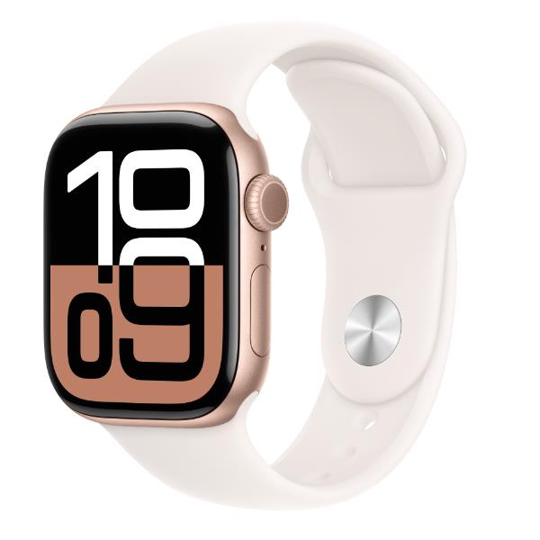 Apple Watch Series 10/ GPS/ 46mm/ Caja de Aluminio Oro Rosa / Correa Deportiva Rosa Rubor M/L_1
