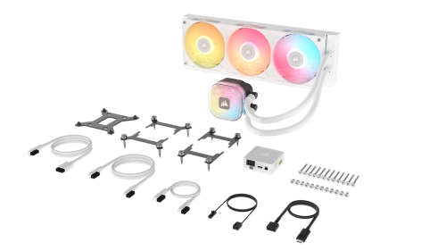 VENTI. CPU CORSAIR ICUE LINK TITAN II 360 RX RGB WHITE 360MM RADIATOR LIQUID CPU COOLER CW-9061038-WW_3