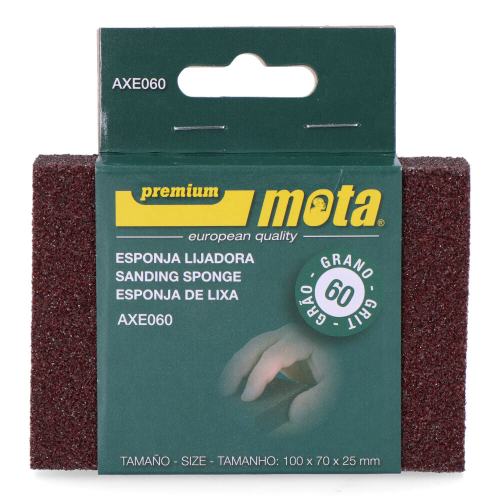 Lixa de esponja oxido de alumÃnio grão 60 axe060 mota_0