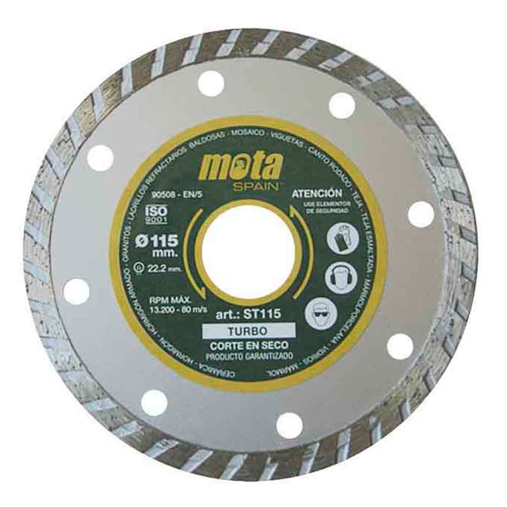 Disco diamante turbo ø115mm clp18 st115 mota_0