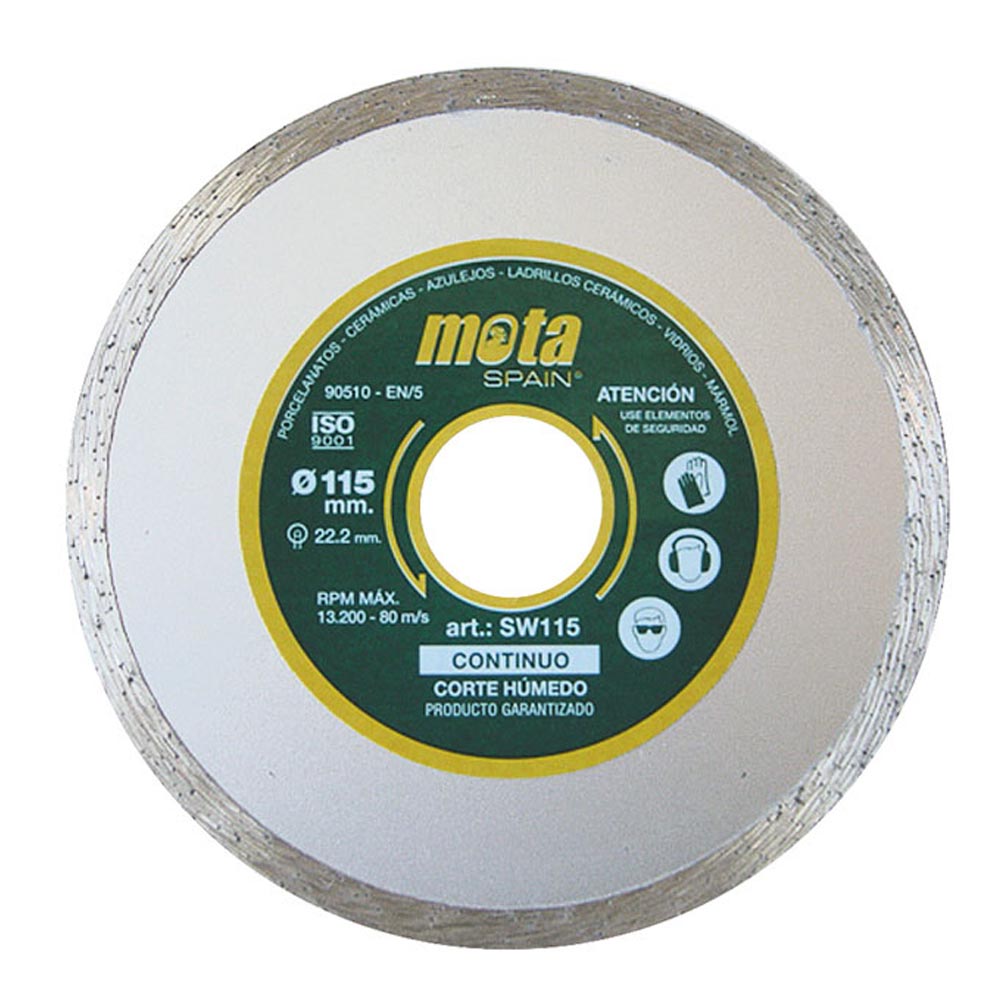 Disco diamante liso humido ø230mm clp18 sw230p mota_0