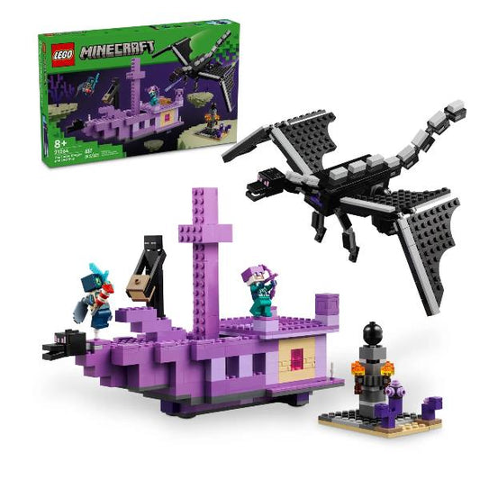 21264 Minecraft Der Enderdrache und das Endschiff, Konstruktionsspielzeug_0