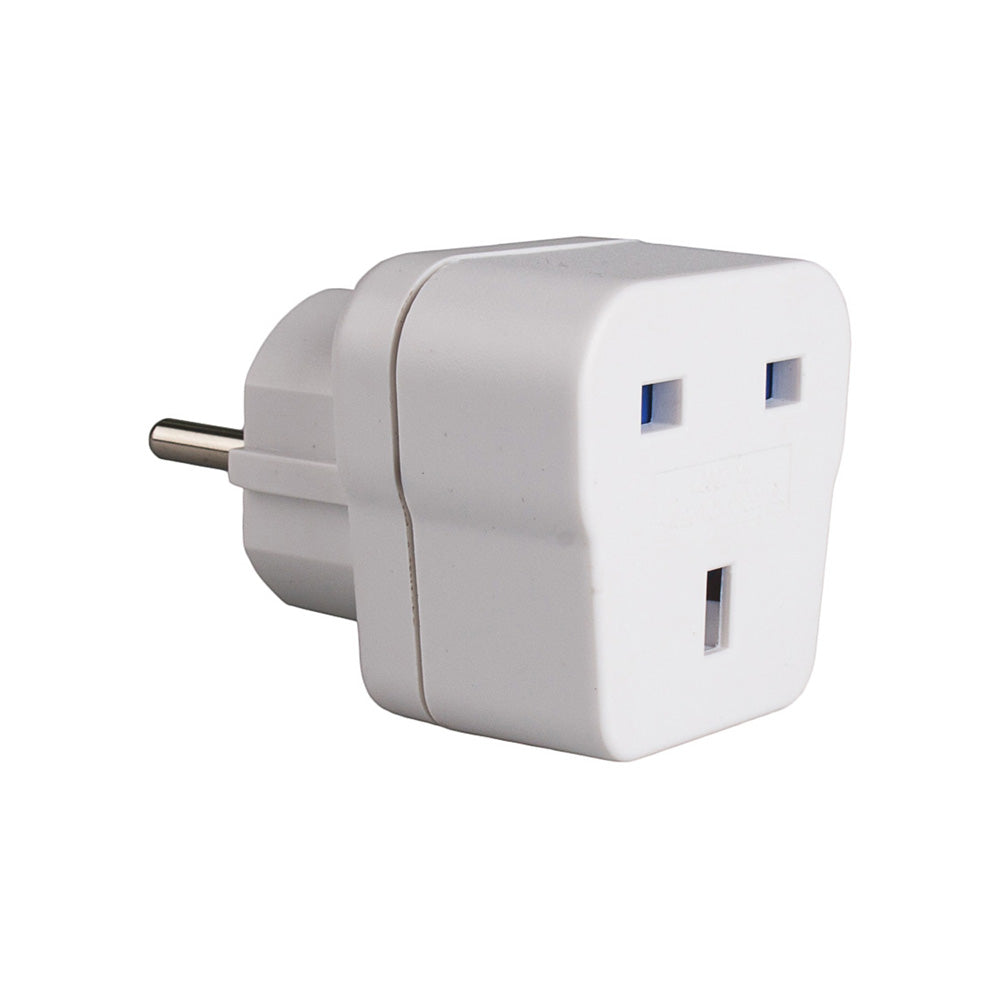 Adaptador inglês com t/tl (para viajar para espanha) 13a 4,8mm branco av1 solera_0