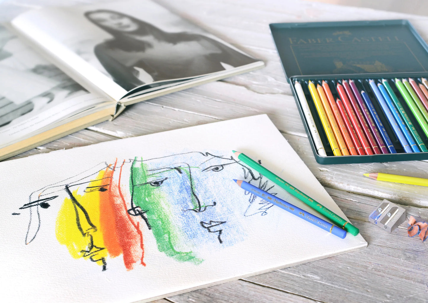 Estojo Metálico Faber-Castell Polychromos 24 Lápis de Cor