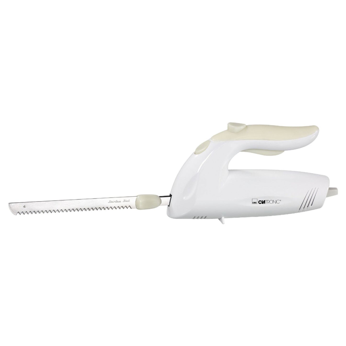 Faca eléctrica dentada CLATRONIC EM 3062 / Branca