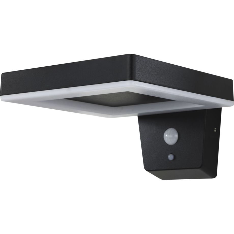 Luz de parede Solar REV / Quadrada / Preto / 2023001300_1