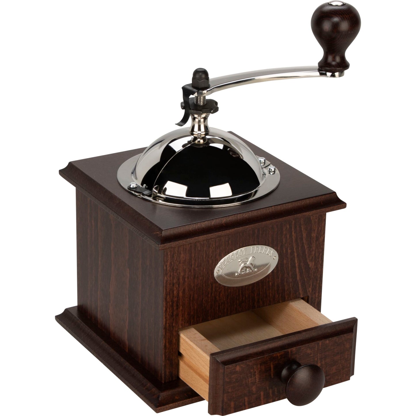 Moinho de Café Manual Peugeot Nostalgie Madeira Faia 21cm Castanho