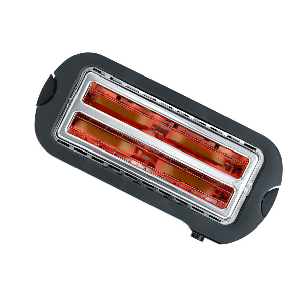 Torradeira Severin AT 2590 Long Slot de 1400 W com 2 Fendas Longas em Inox