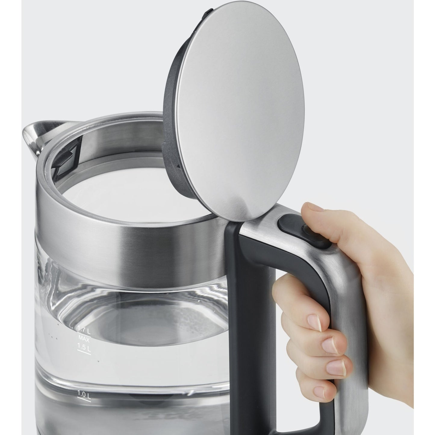 Chaleira Elétrica Severin WK3420 de 2200W e Capacidade de 1.7L em Vidro