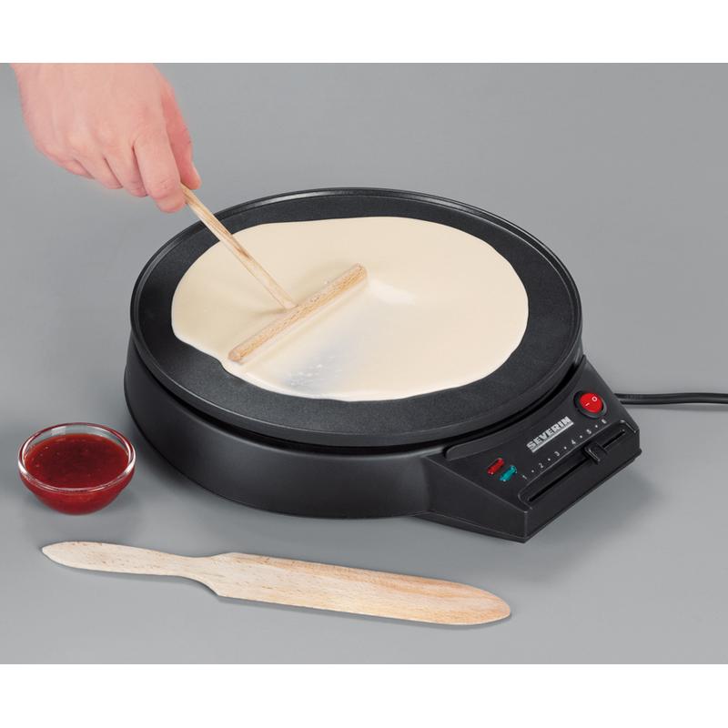 Máquina de Crepes Severin CM2198 de 1000 W com Termóstato Variável 30cm / Preto