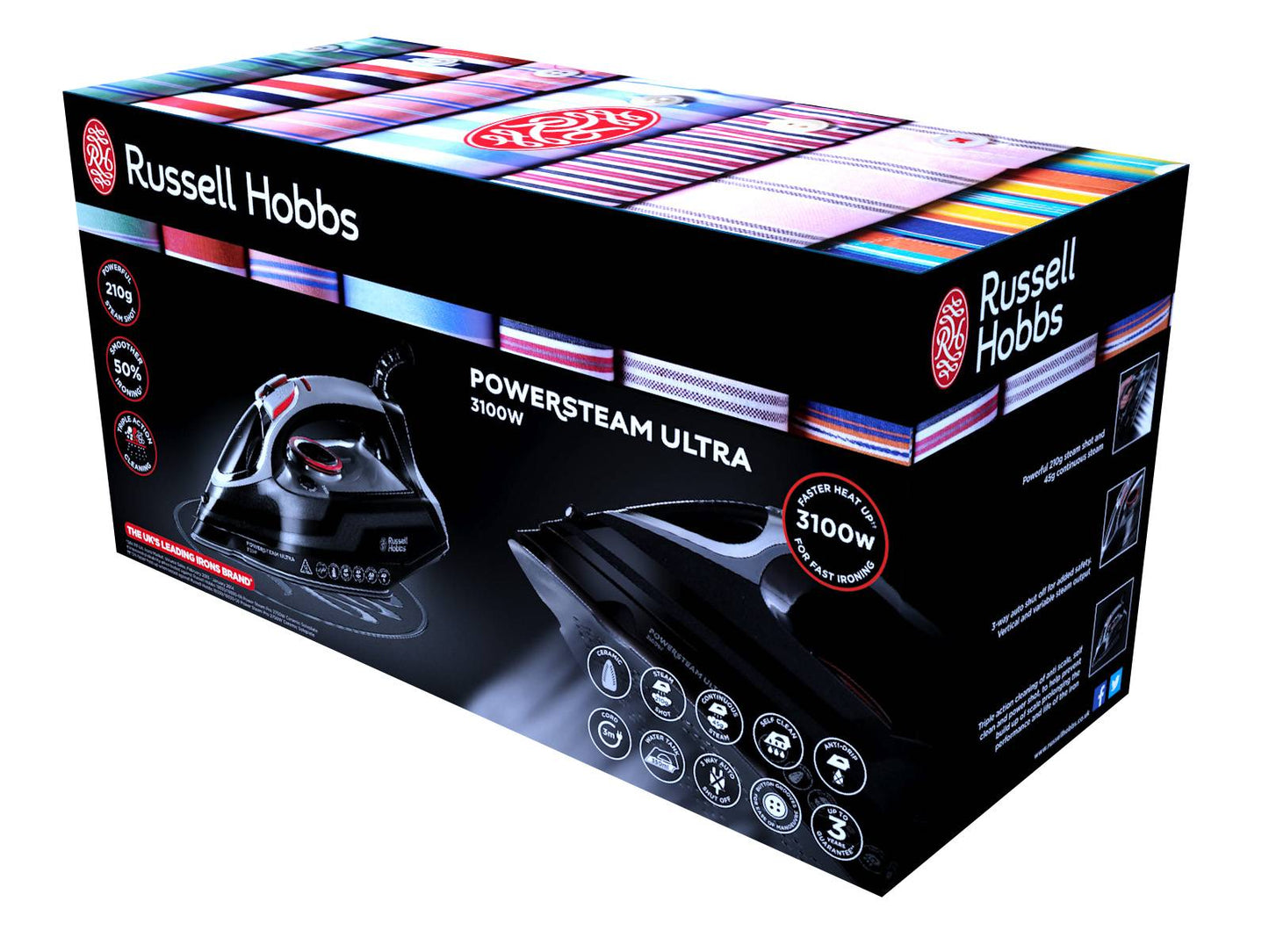 Ferro a Vapor Ultra Russell Hobbs 20630-56 / Cor Azul