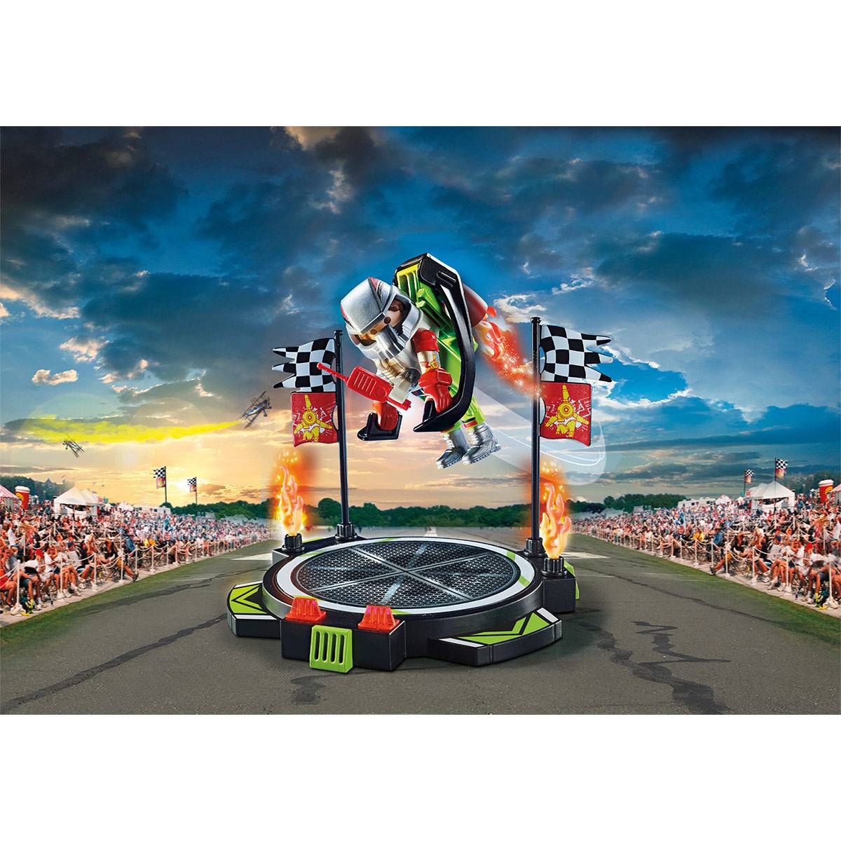 Playmobil: Air Stuntshow Mochila Propulsora 27 Peças | Idades 5+ | Item 70836