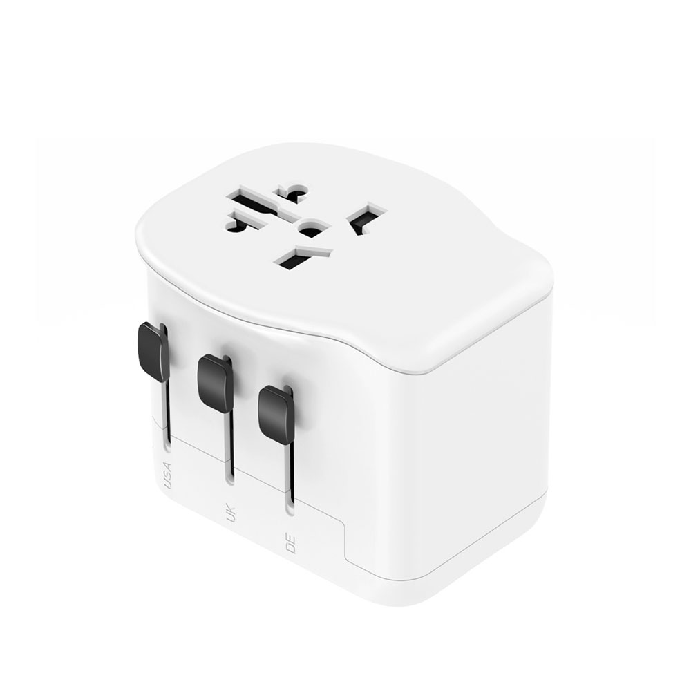 Adaptador universal de viagem + 3 usb (1a+2c) 65 w_0