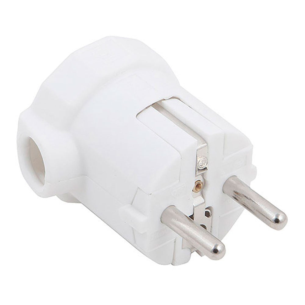 Ficha 2p+t, schuko, 16a 250v~, saÃda de cabo lateral, branca_0