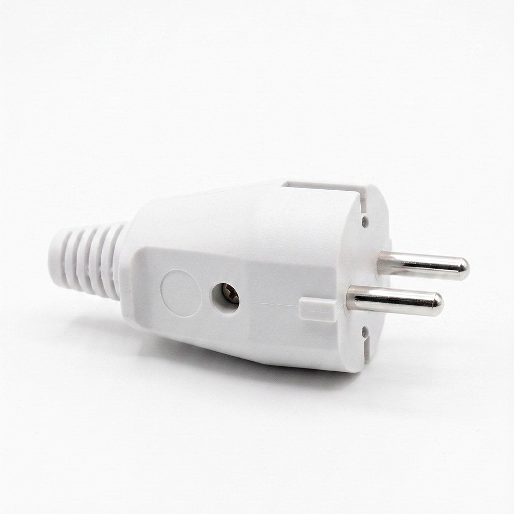 Tomada schuko de 2 pinos + terra, 16 a 250 v~, saÃda reta, branca_0