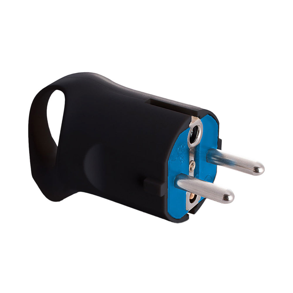 Ficha tipo f 4,8mm 16a 250v t/tl preta. com anel para facilitar a extração. solera 6566an_0