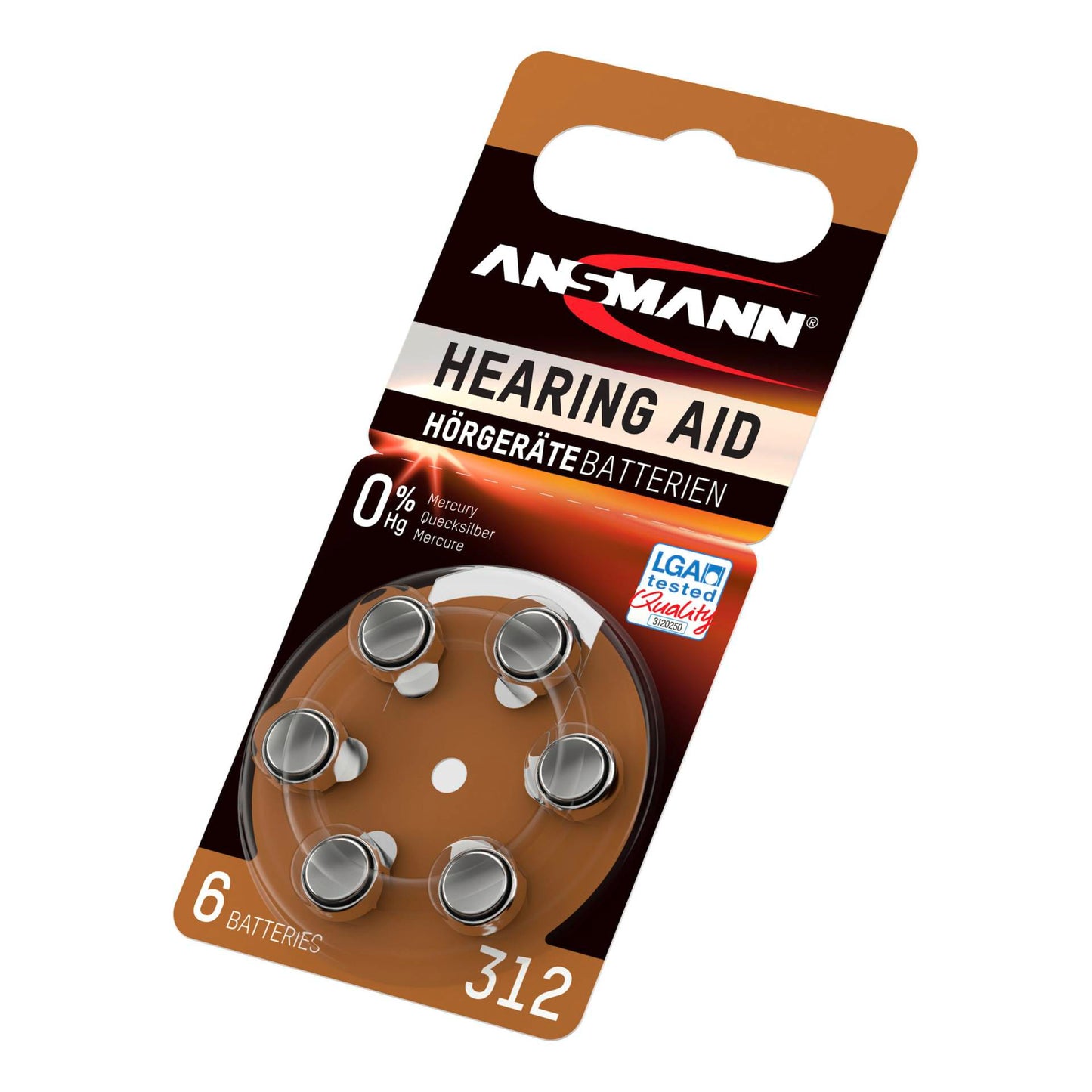 Pilhas para Aparelhos Auditivos PR41 Ansmann 1x6 Zinc-Air 312_2