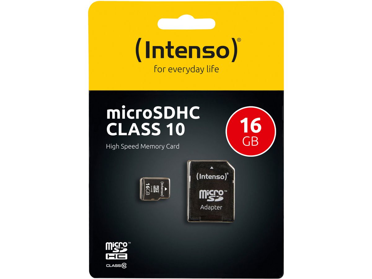 Intenso 16GB Micro SDHC Premium Class 10 UHS-I - 3423470