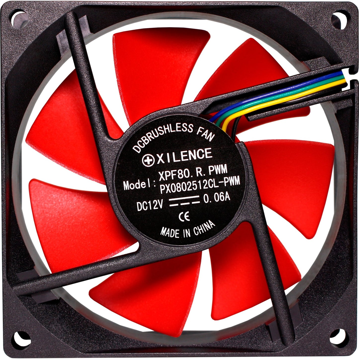 Ventoinha Fan Xilence Air Cooling Performance C Pwm Serie 80x80x25 Case Fan Black/re - XF040