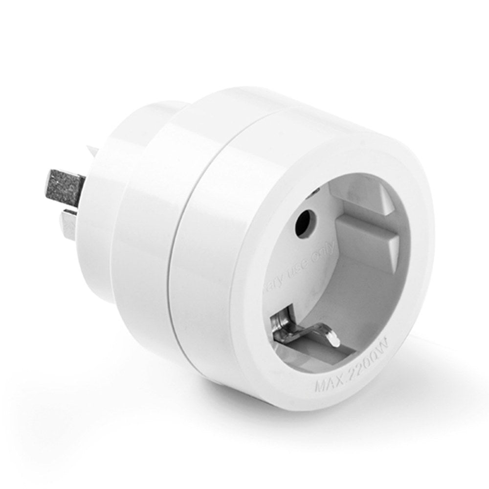 Adaptador australiano/chinês para europeu, 10 a 250 v, branco, blister_0