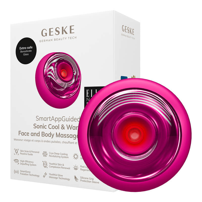 Geske Sonic Cool & Warm Face & Body Massager 9in1 (magenta)_1