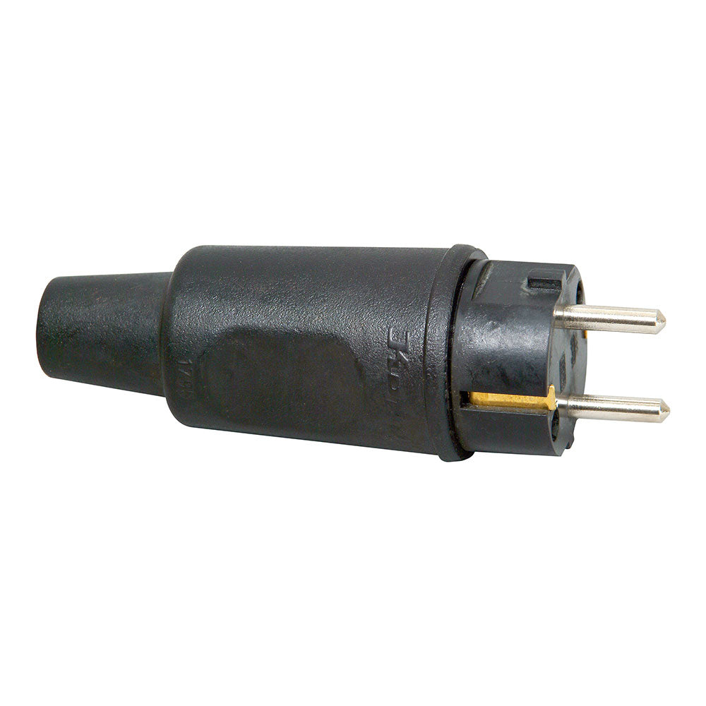 Ficha de borracha t/tl 4,8mm ip44 16a preto. kopp_0