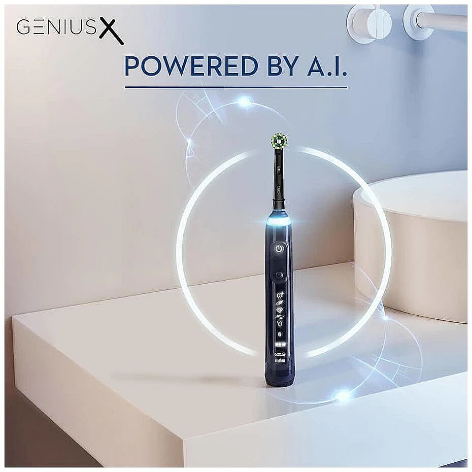 Escova de Dentes Elétrica Braun Oral-B Genius X Midnight Black / Escova de Dentes Inteligente