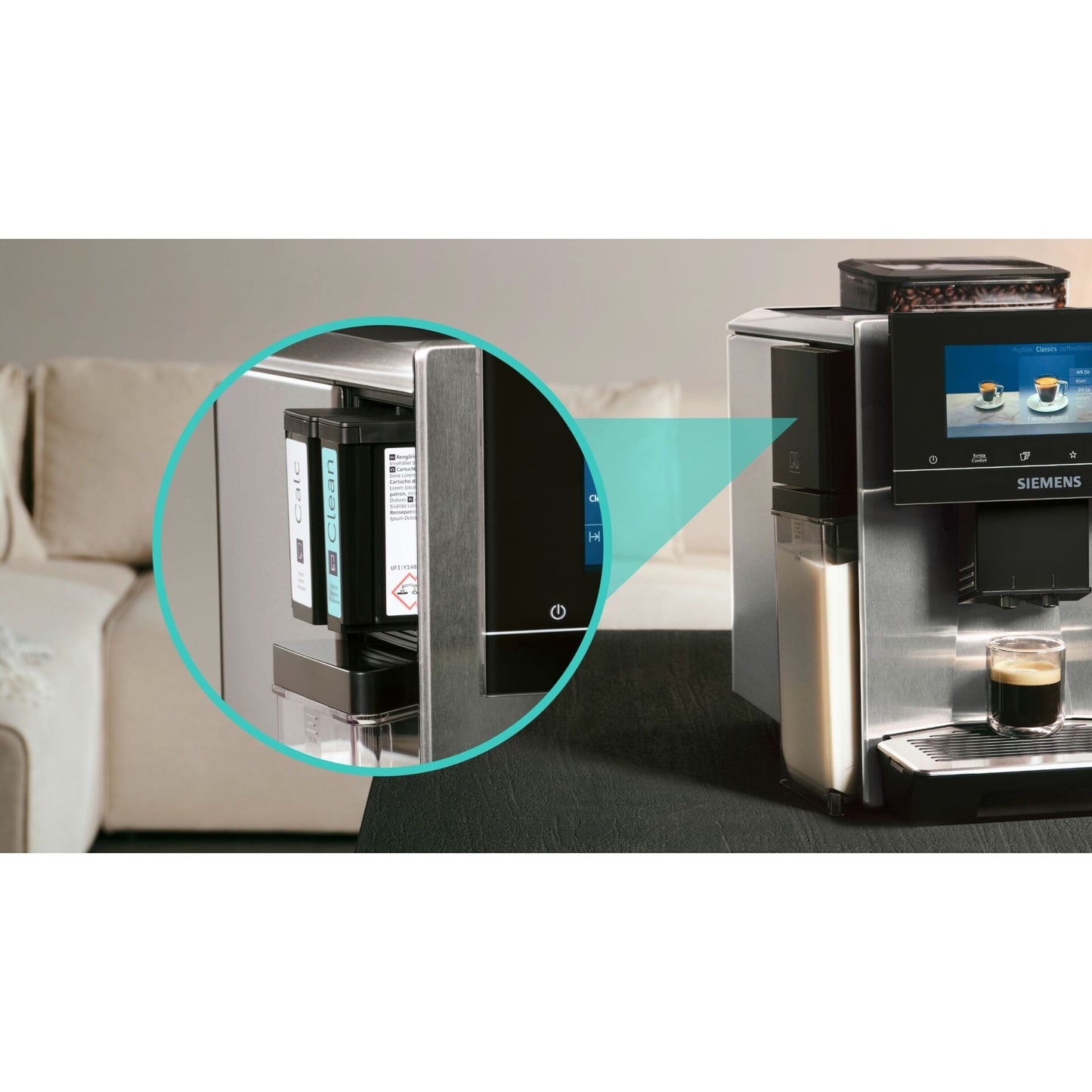 Máquina de Café Siemens TQ 903DZ3 EQ.9 Plus / Cor: Prata