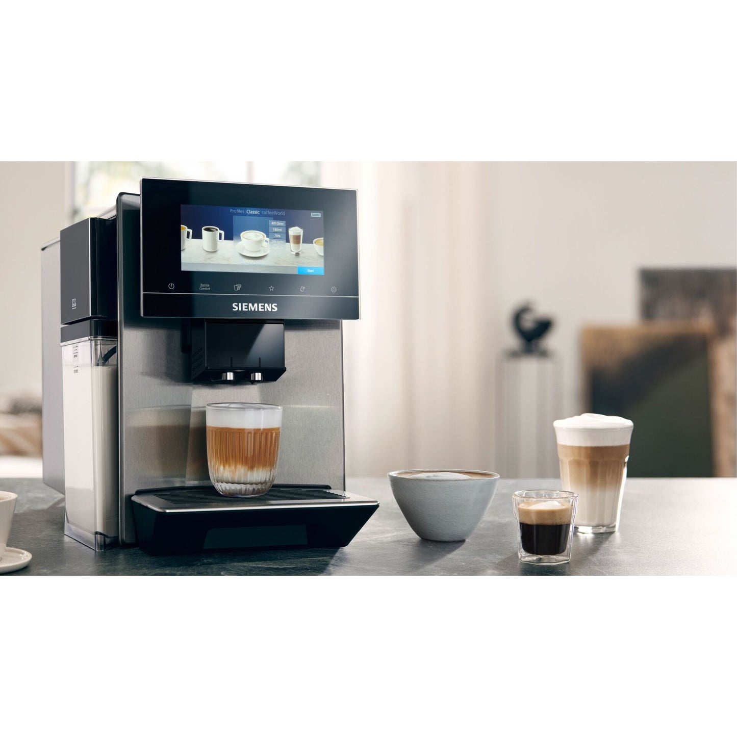 Máquina de Café Siemens TQ 903DZ3 EQ.9 Plus / Cor: Prata
