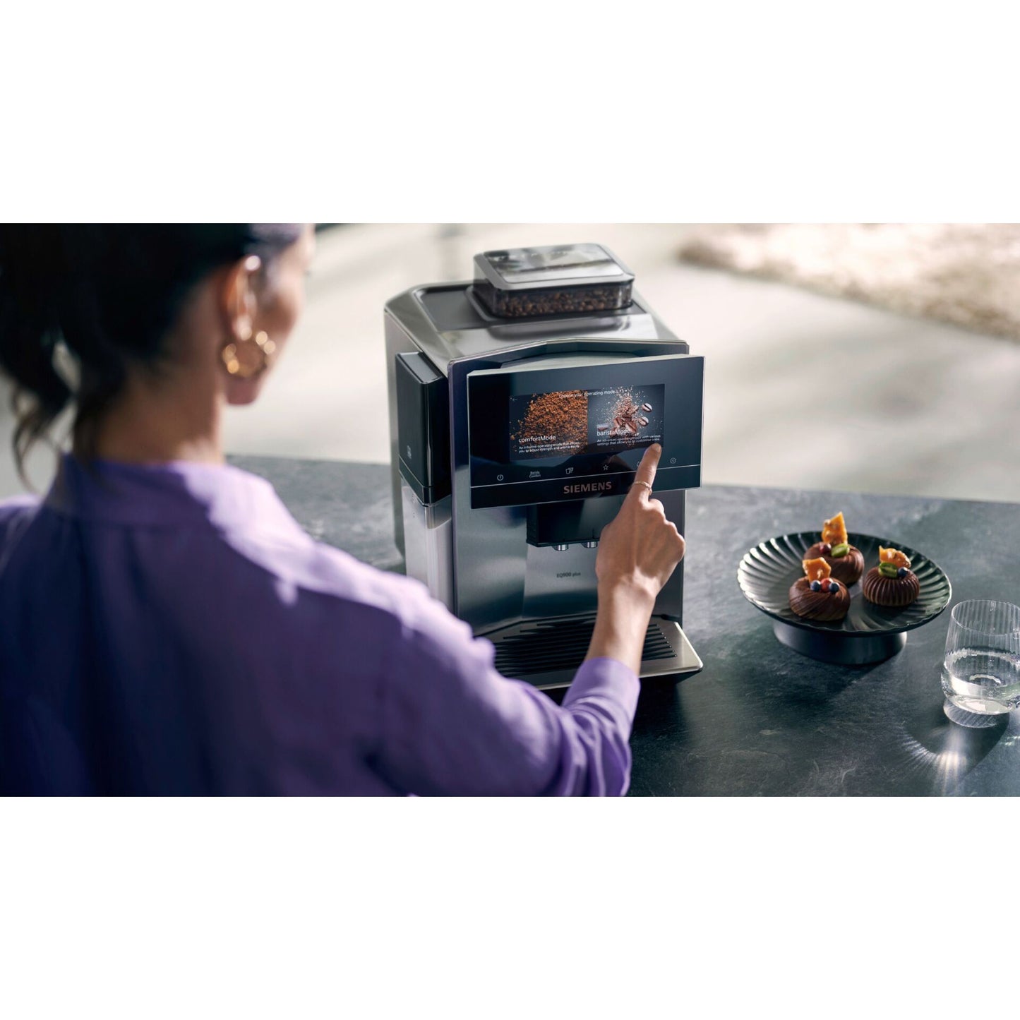 Máquina de Café Siemens TQ 903DZ3 EQ.9 Plus / Cor: Prata